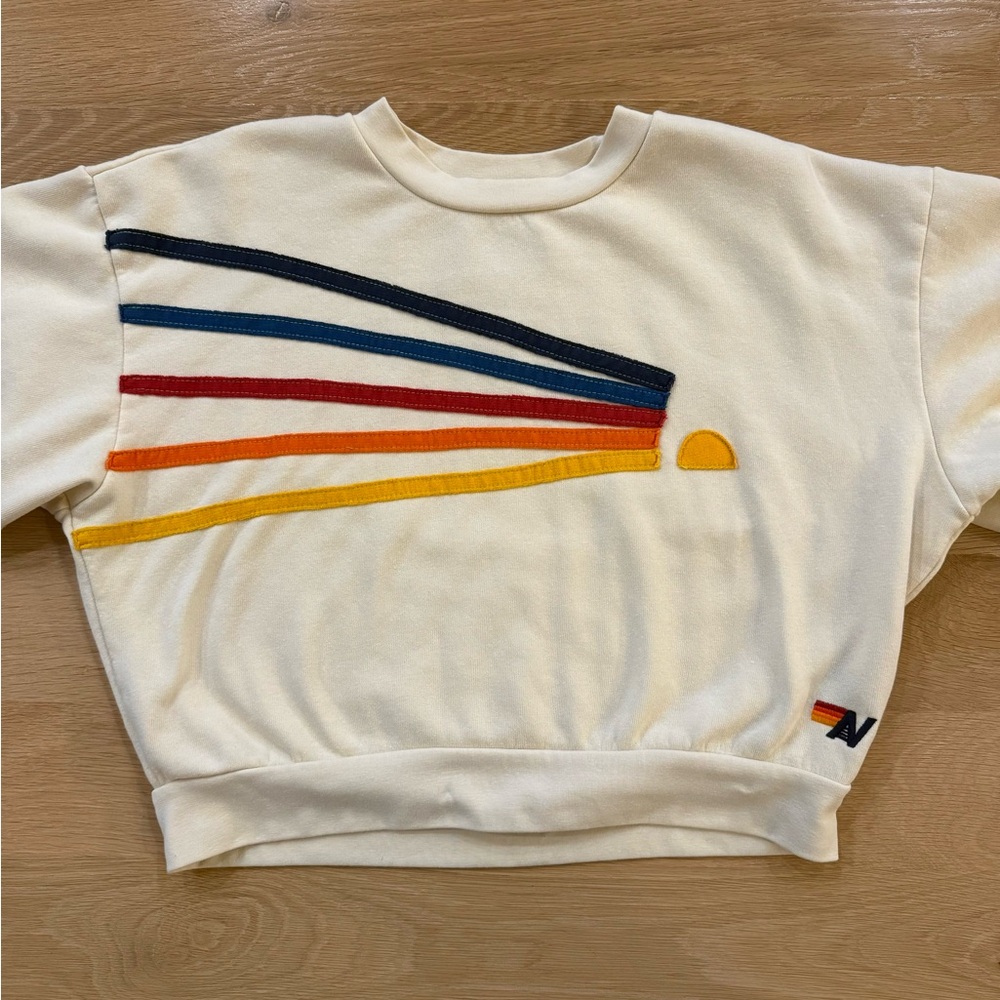 Aviator Nation cream sweatshirt size XSmall